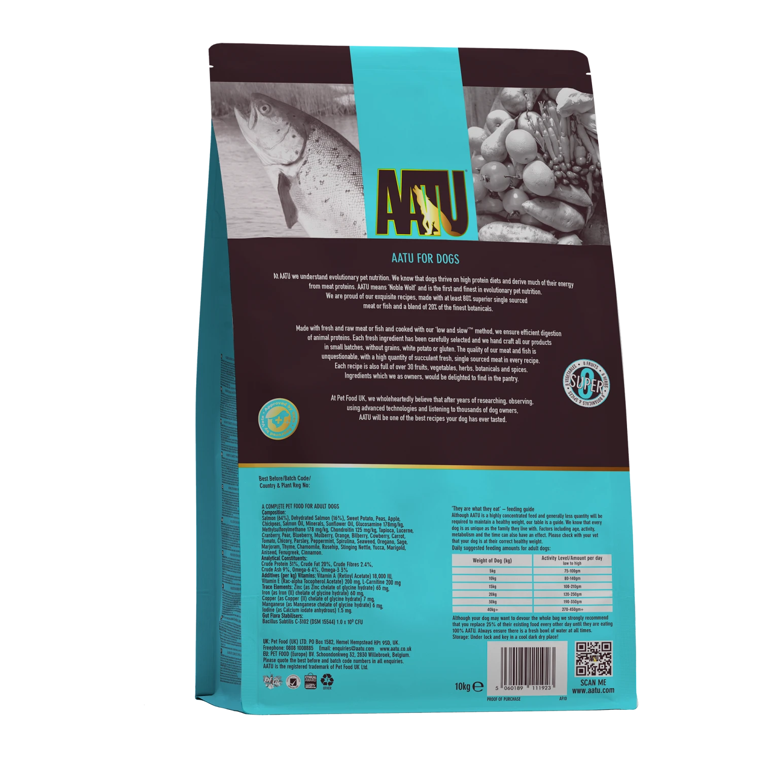 AATU 80/20 Grain Free Salmon Dry Dog Food - 10kg By AATU 4 AATU 80/20 Grain Free Salmon Dry Dog Food - 10kg By AATU - Image 2