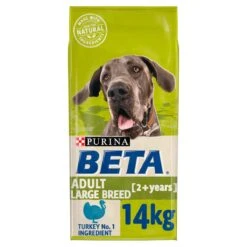 BETA Adult Large Breed Turkey Dry Dog Food - 14kg By Beta