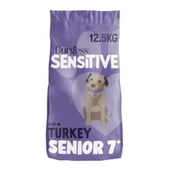 Burgess Sensitive Senior Turkey Dry Dog Food - 12.5kg By Burgess