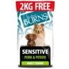 Burns Adult Original Sensitive Pork Dry Dog Food - 12kg + 2kg FREE By Burns -Deals Happy Paw Food Store Burns Adult Original Sensitive Pork Dry Dog Food 14kg 1