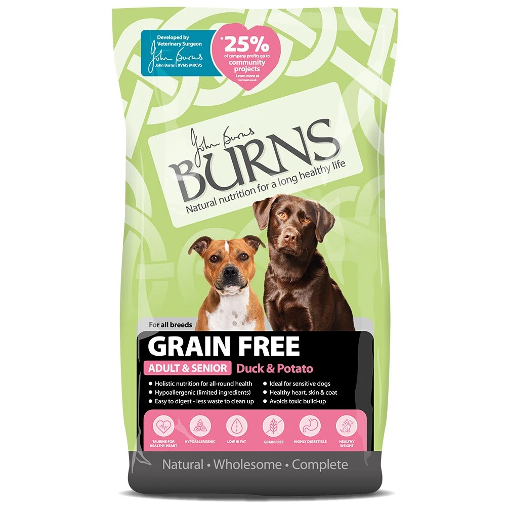 Burns Grain Free Duck & Potato Adult Dry Dog Food - 12kg By Burns 5 Burns Grain Free Duck & Potato Adult Dry Dog Food - 12kg By Burns - Image 3