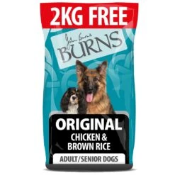 Burns Adult Original Chicken & Rice Dry Dog Food - 12kg + 2kg FREE By Burns