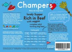 Champers Rich In Beef Dry Dog Food - 12kg + 3kg FREE By Champers
