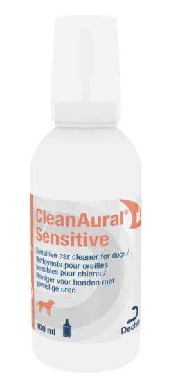 CleanAural Sensitive Ear Cleaner For Dogs - 100ml By CleanAural