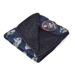Danish Design Sherpa Fleece Navy Blanket By Danish Design