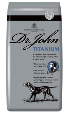 Dr John Titanium Dry Dog Food - 15kg By Dr John