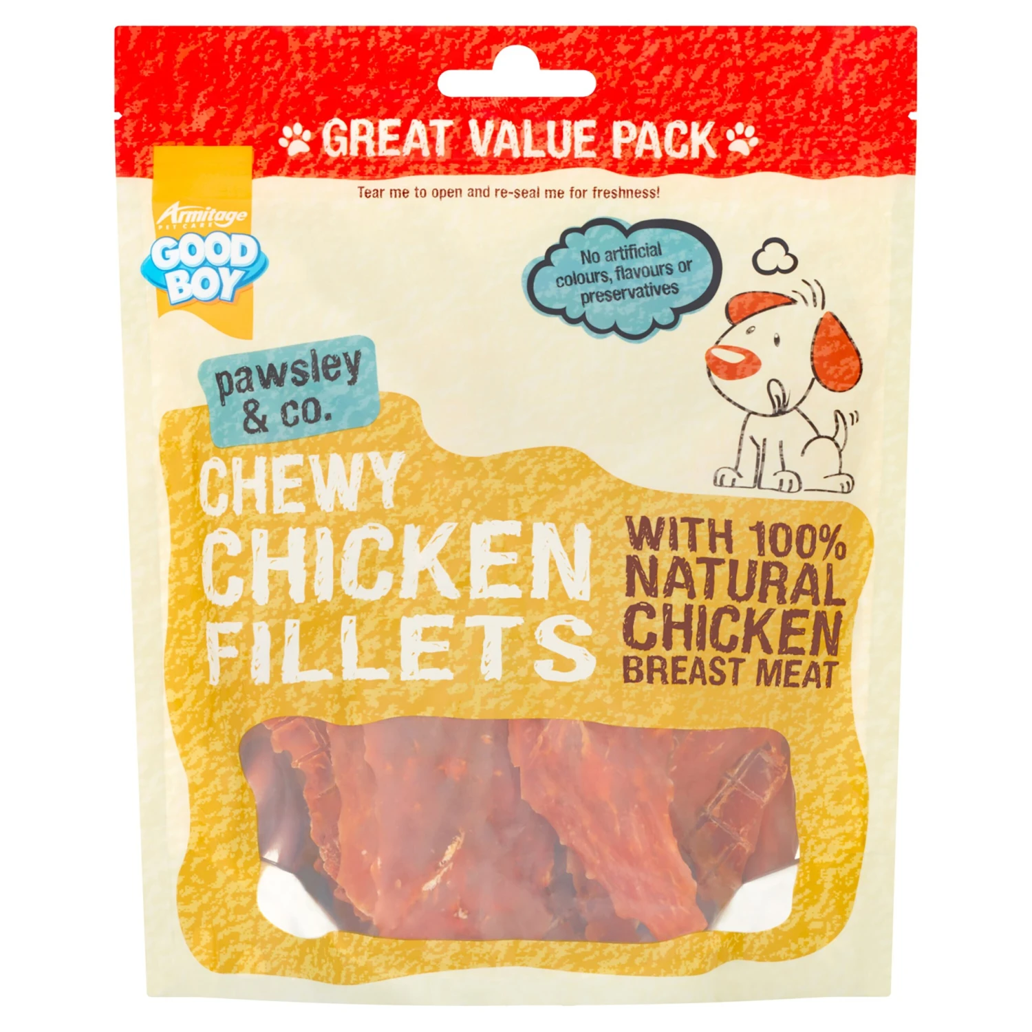 Good Boy Chewy Chicken Fillets Dog Treats - 3 X 320g By Good Boy 4 Good Boy Chewy Chicken Fillets Dog Treats - 3 X 320g By Good Boy - Image 2