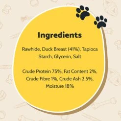 Good Boy Mega Chewy Twist With Duck Dog Treat - 18 X 70g By Good Boy -Deals Happy Paw Food Store Good Boy Mega Chewy Twist with Duck Dog Treats 18 x 70g 5