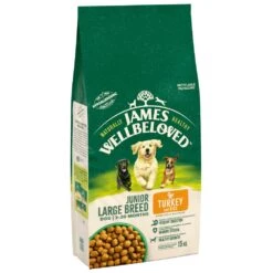 James Wellbeloved Turkey & Rice Junior Large Breed Dry Dog Food - 15kg By James Wellbeloved -Deals Happy Paw Food Store James Wellbeloved Turkey Rice Junior Large Breed Dry Dog Food 15kg 3