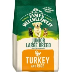 James Wellbeloved Turkey & Rice Junior Large Breed Dry Dog Food - 15kg By James Wellbeloved -Deals Happy Paw Food Store James Wellbeloved Turkey Rice Junior Large Breed Dry Dog Food 15kg 9