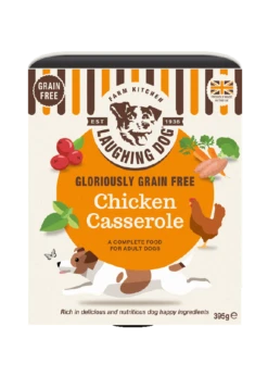 Laughing Dog Grain Free Chicken Casserole Wet Dog Food Trays - 8 X 395g By Laughing Dog