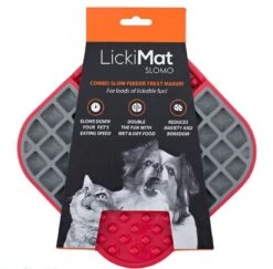 Lickimat Slomo Mat Red By LickiMat -Deals Happy Paw Food Store Lickimat Slomo Mat Red vetshop 1