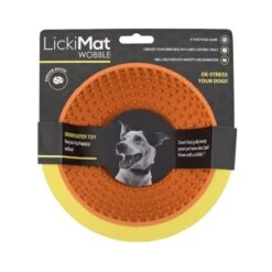 Lickimat Wobble Orange By LickiMat -Deals Happy Paw Food Store Lickimat Wobble Orange vetshop 1