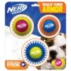 Nerf Tennis Armor Dog Toy Balls - 3 Pack By Nerf