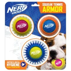 Nerf Tennis Armor Dog Toy Balls - 3 Pack By Nerf
