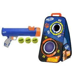 Nerf Tennis Ball Blaster With Target Dog Toy By Nerf