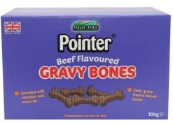 Pointer Beef Gravy Bones Dog Treats - 10kg By Pointer