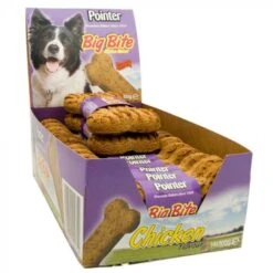 Pointer Chicken Big Bite Dog Treats - 14 X 100g By Pointer