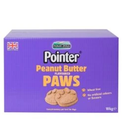 Pointer Peanut Butter Paw Dog Treats - 10kg By Pointer