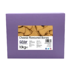 Pointer Cheesy Flavoured Bones Dog Treats - 10kg By Pointer