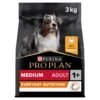 PRO PLAN Medium Adult Dry Dog Food Everyday Nutrition Rich In Chicken - 3kg By Pro Plan -Deals Happy Paw Food Store Pro Plan Original Chicken Rice Medium Dry Dog Food 3kg 1