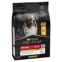 PRO PLAN Medium Adult Dry Dog Food Everyday Nutrition Rich In Chicken - 3kg By Pro Plan -Deals Happy Paw Food Store Pro Plan Original Chicken Rice Medium Dry Dog Food 3kg 3