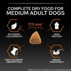 PRO PLAN Medium Adult Dry Dog Food Everyday Nutrition Rich In Chicken - 3kg By Pro Plan -Deals Happy Paw Food Store Pro Plan Original Chicken Rice Medium Dry Dog Food 3kg 8