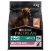 PRO PLAN Small & Mini Adult Dry Dog Food Sensitive Skin Rich In Salmon - 3kg By Pro Plan -Deals Happy Paw Food Store Purina Pro Plan Small Mini Adult For Sensitive Skin With Salmon Dry Dog Food 3kg 1