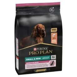 PRO PLAN Small & Mini Adult Dry Dog Food Sensitive Skin Rich In Salmon - 3kg By Pro Plan -Deals Happy Paw Food Store Purina Pro Plan Small Mini Adult For Sensitive Skin With Salmon Dry Dog Food 3kg 3