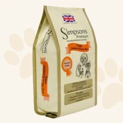 Simpsons Puppy Chicken & Brown Rice Dry Dog Food - 12kg By Simpsons Premium