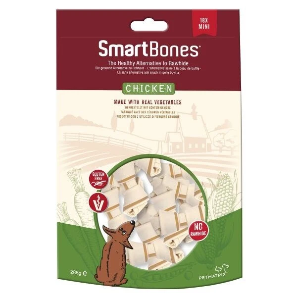 SmartBones Mini Chicken Bones Dog Chews - 18 Pack By SmartBones 3 SmartBones Mini Chicken Bones Dog Chews - 18 Pack By SmartBones