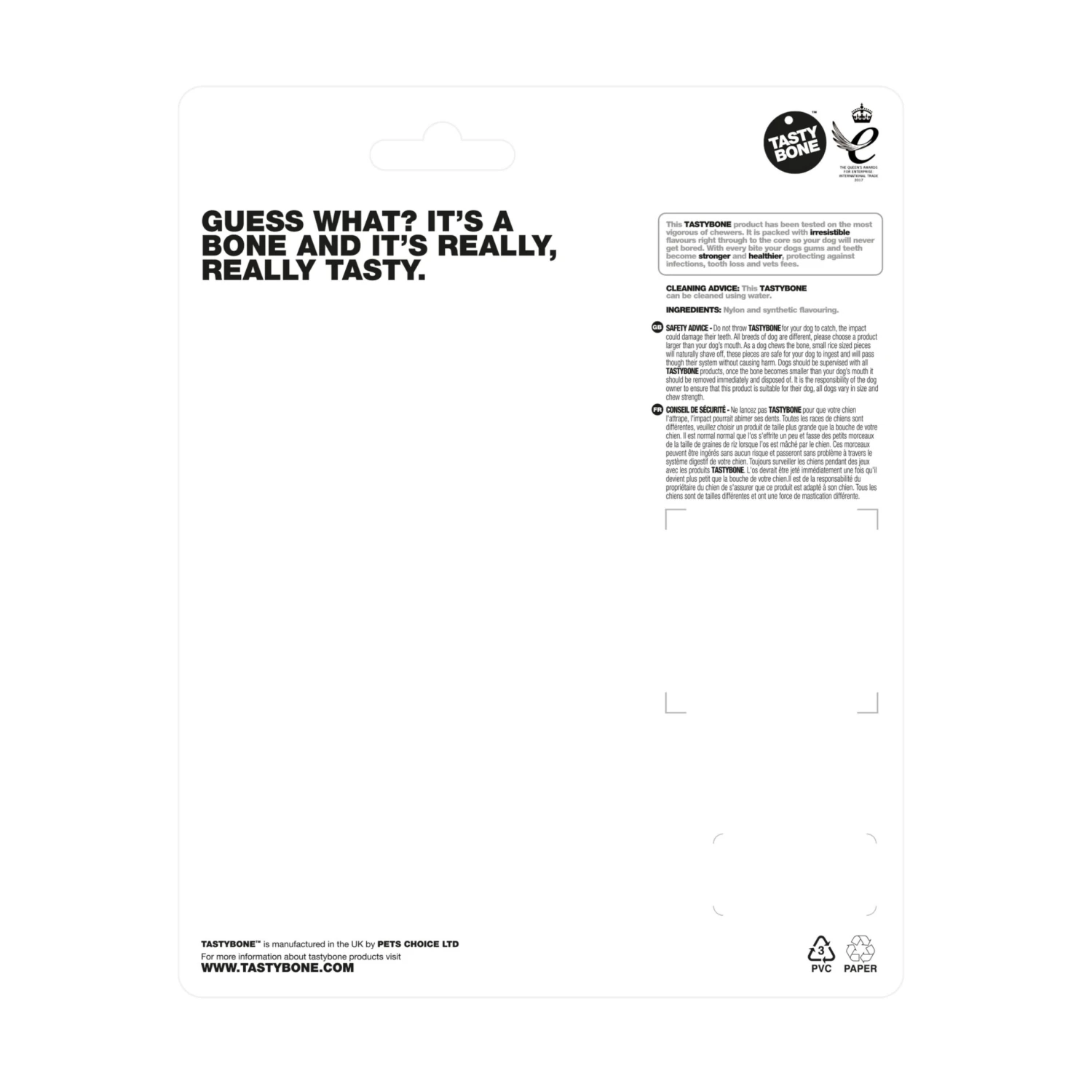 TastyBone Nylon TrioBone Peanut Butter Flavoured Chew For Small Dogs - 165g By TastyBone 4 TastyBone Nylon TrioBone Peanut Butter Flavoured Chew For Small Dogs - 165g By TastyBone - Image 2