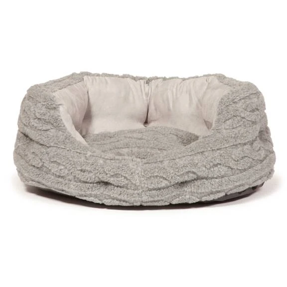 Deals Happy Paw Food Store -Deals Happy Paw Food Store Danish Design Bobble Pewter Deluxe Slumber Bed 1